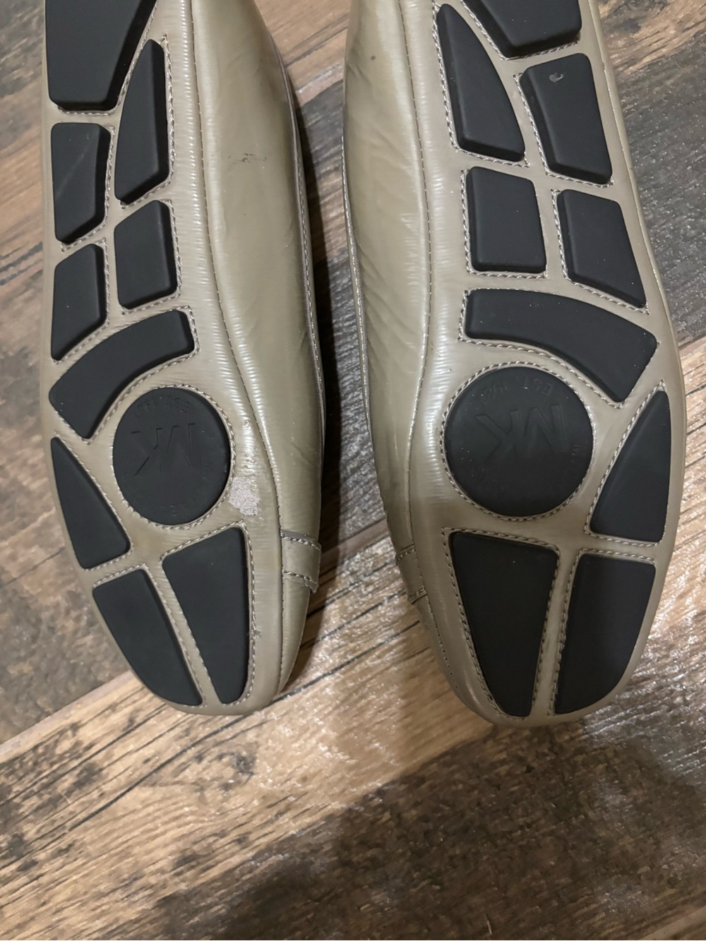 Michael Kors Women’s Grey Leather Driving Loafers